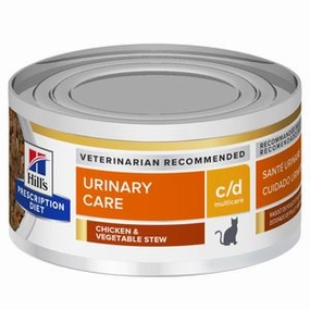Hills Prescription Diet C/D Multicare Feline Chicken & Vegetable Stew Wet Cat Food