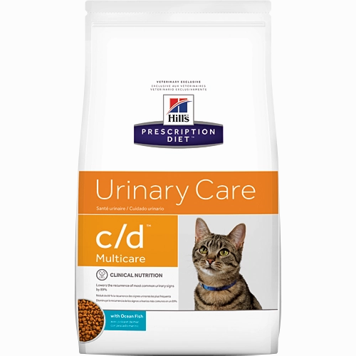 Hills Prescription Diet C/D Urinary Care Fish Dry Cat Food