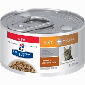 Hills Prescription Diet K/D   J/D Mobility Chicken & Vegetable Stew Wet Cat Food