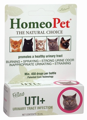 Homeopet Feline UTI  Urinary Supplement for Cats, 15 mL