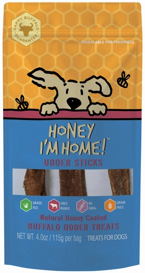 Honey I'm Home! Buffalo Udder Sticks 4oz Bag