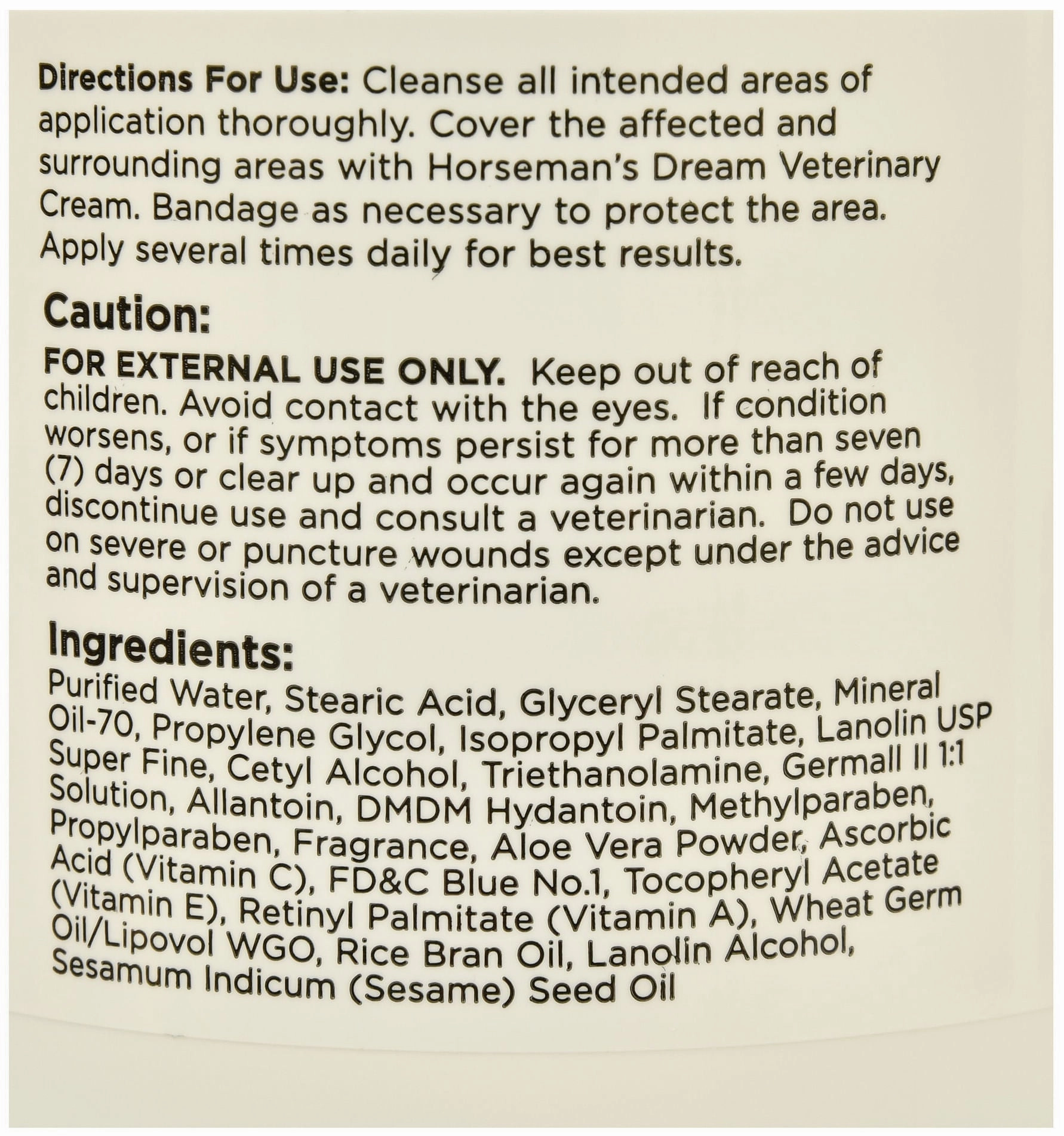 Horseman's Dream Aloe Vera Vet Cream