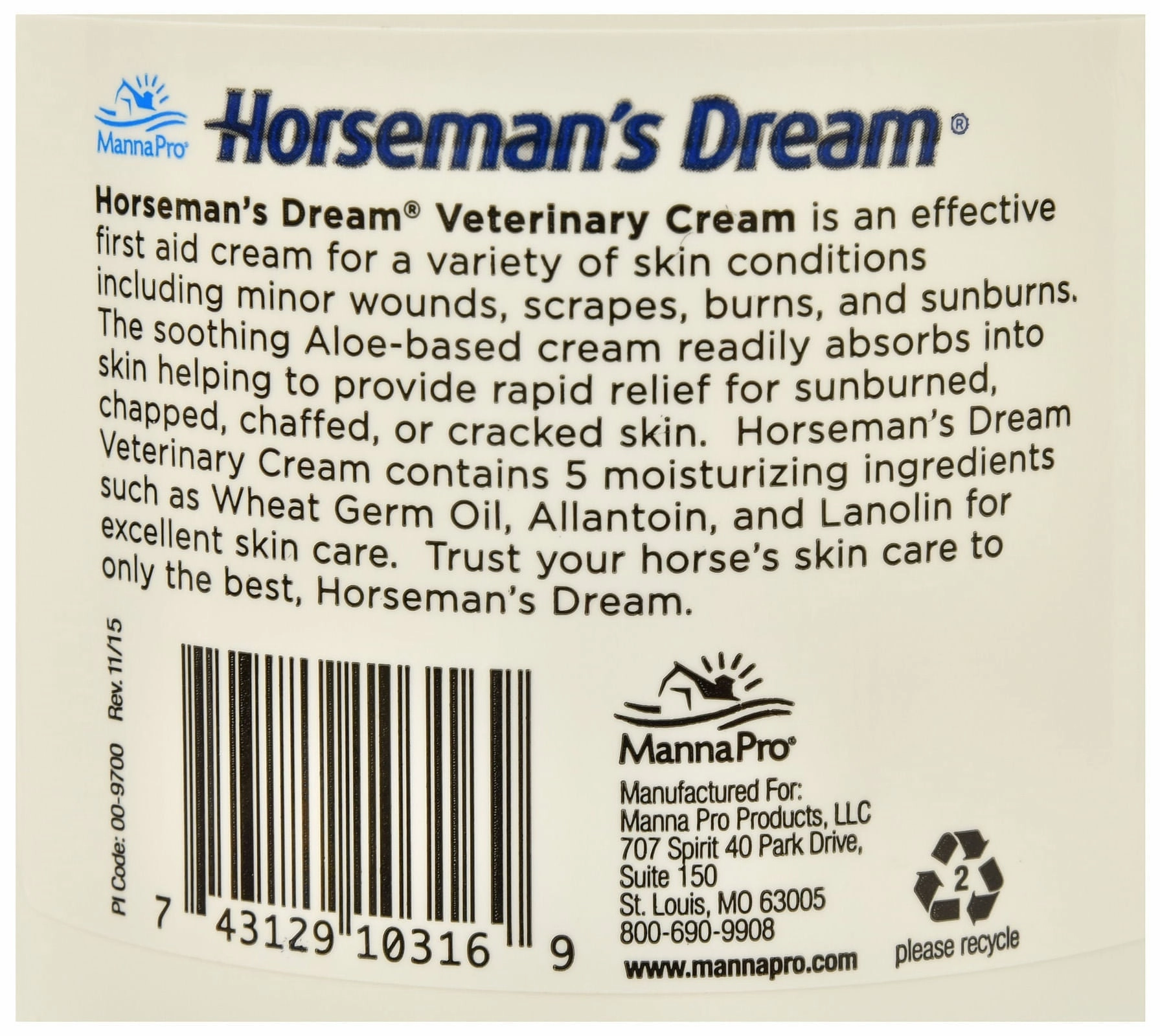 Horseman's Dream Aloe Vera Vet Cream