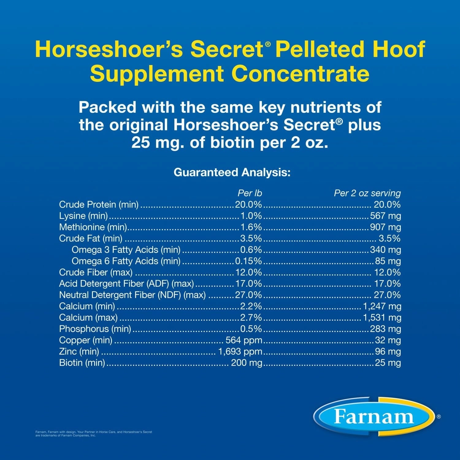 Horseshoer's Secret Pelleted Hoof Supplement