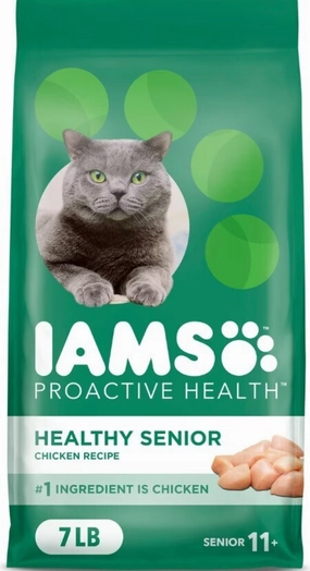 Iams ProActive Health Lively Senior 11  Chicken Recipe Dry Cat Food
