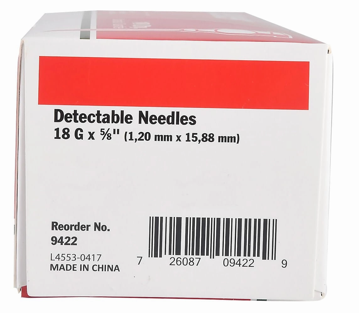 Ideal D3 Detectable Needles, Box of 100