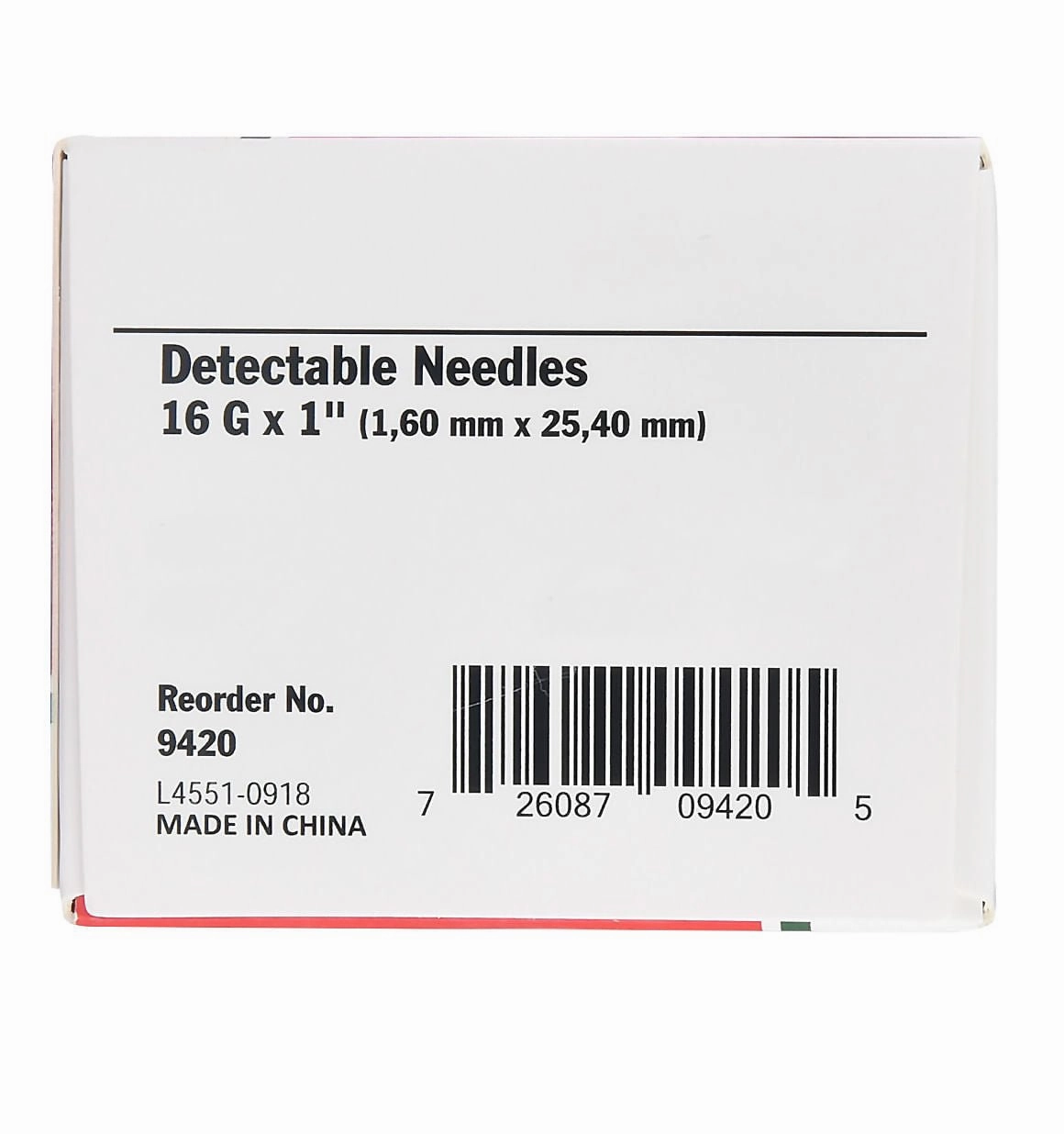 Ideal D3 Detectable Needles, Box of 100
