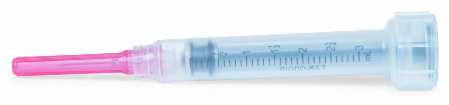 Ideal Luer Slip Syringe/Needle Combo, Box of 100