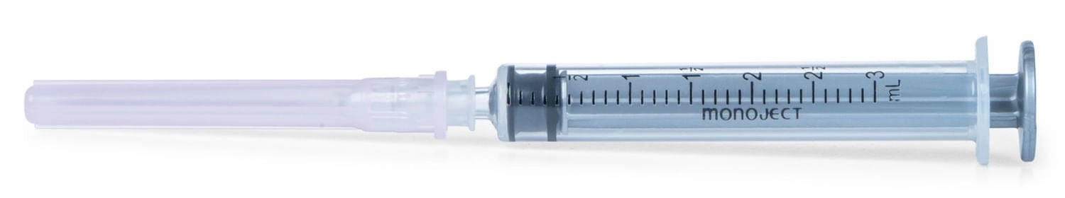 Ideal Luer Slip Syringe/Needle Combo, Box of 100