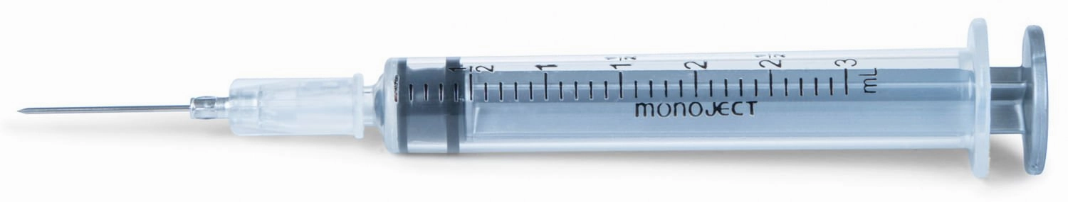 Ideal Luer Slip Syringe/Needle Combo, Box of 100