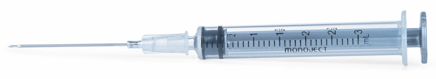 Ideal Luer Slip Syringe/Needle Combo, Box of 100
