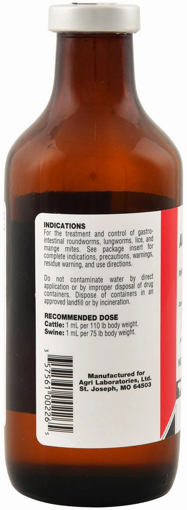 Injectable Ivermectin Cattle & Swine Dewormer