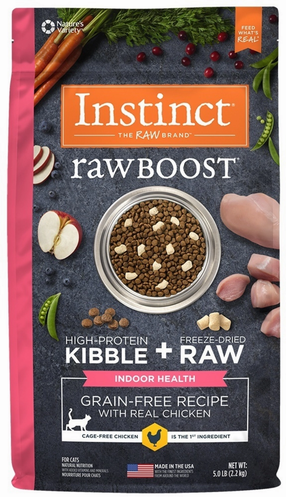 Instinct Raw Boost Indoor Grain-Free Real Chicken Dry Cat Food