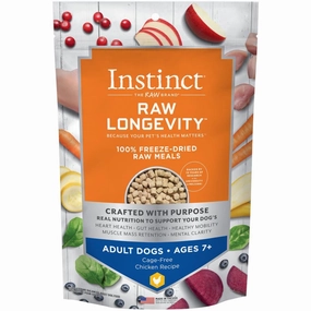 Instinct Raw Longevity 7  Chicken Grain-Free Adult & Senior Freeze-Dried Raw Dog Food 5oz