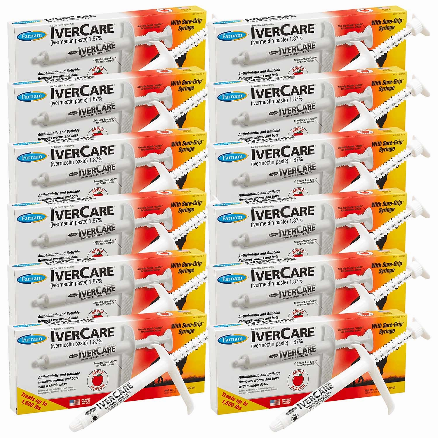 IverCare Paste Horse Dewormer, 1-dose