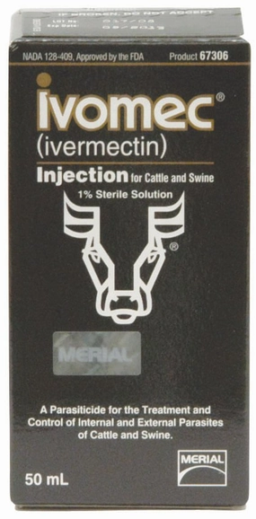 IVOMEC Injection (1%) Wormer for Cattle & Swine