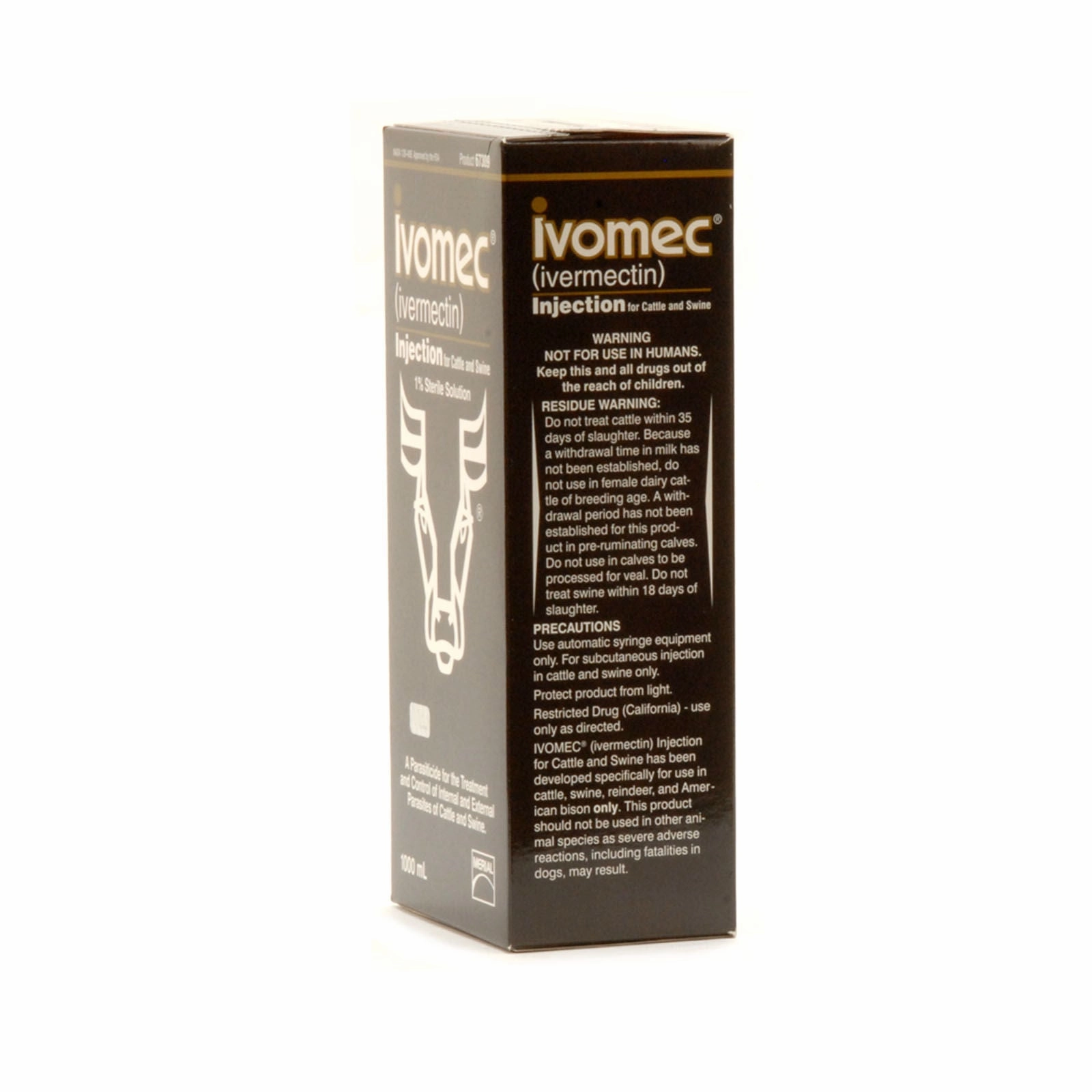IVOMEC Injection (1%) Wormer for Cattle & Swine