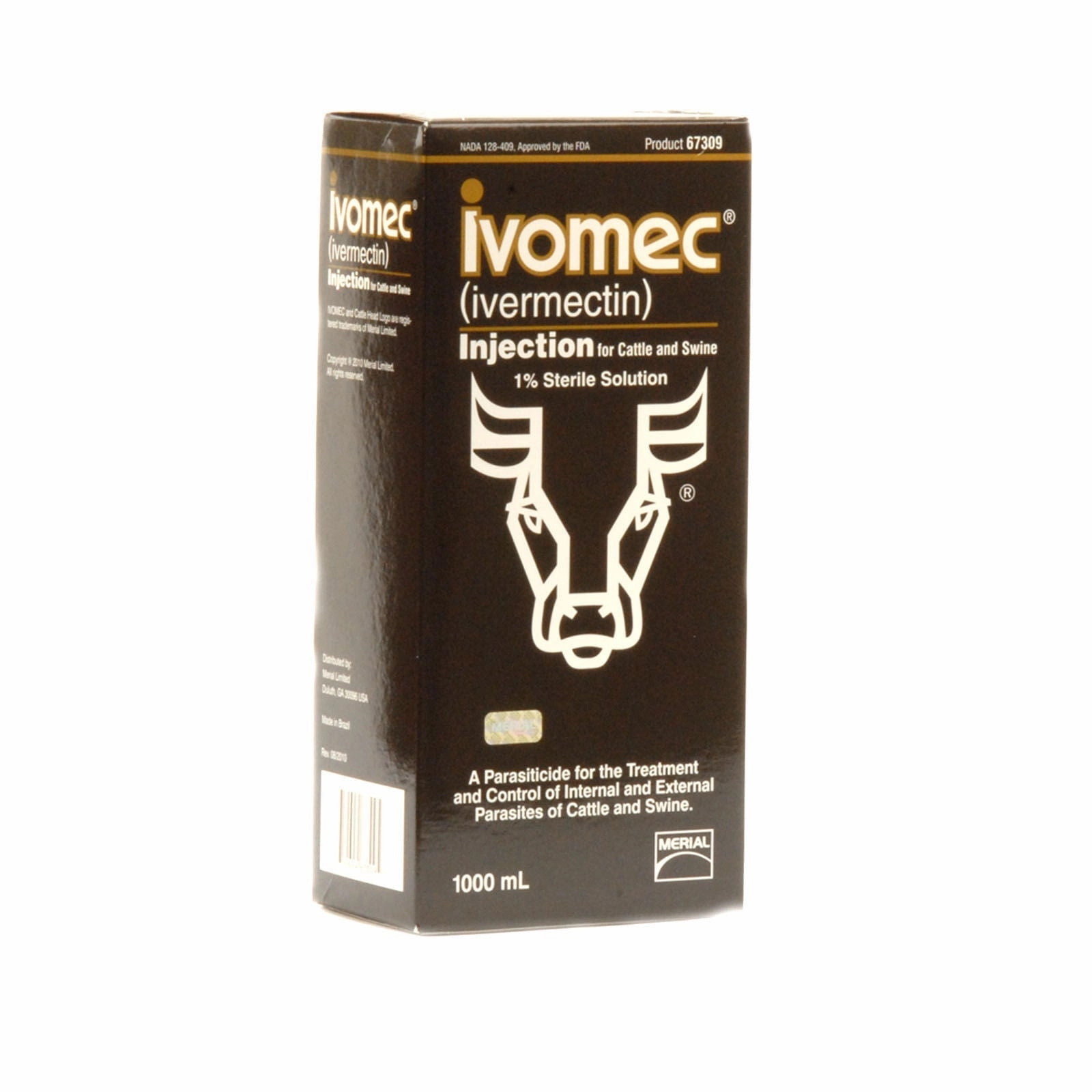 IVOMEC Injection (1%) Wormer for Cattle & Swine