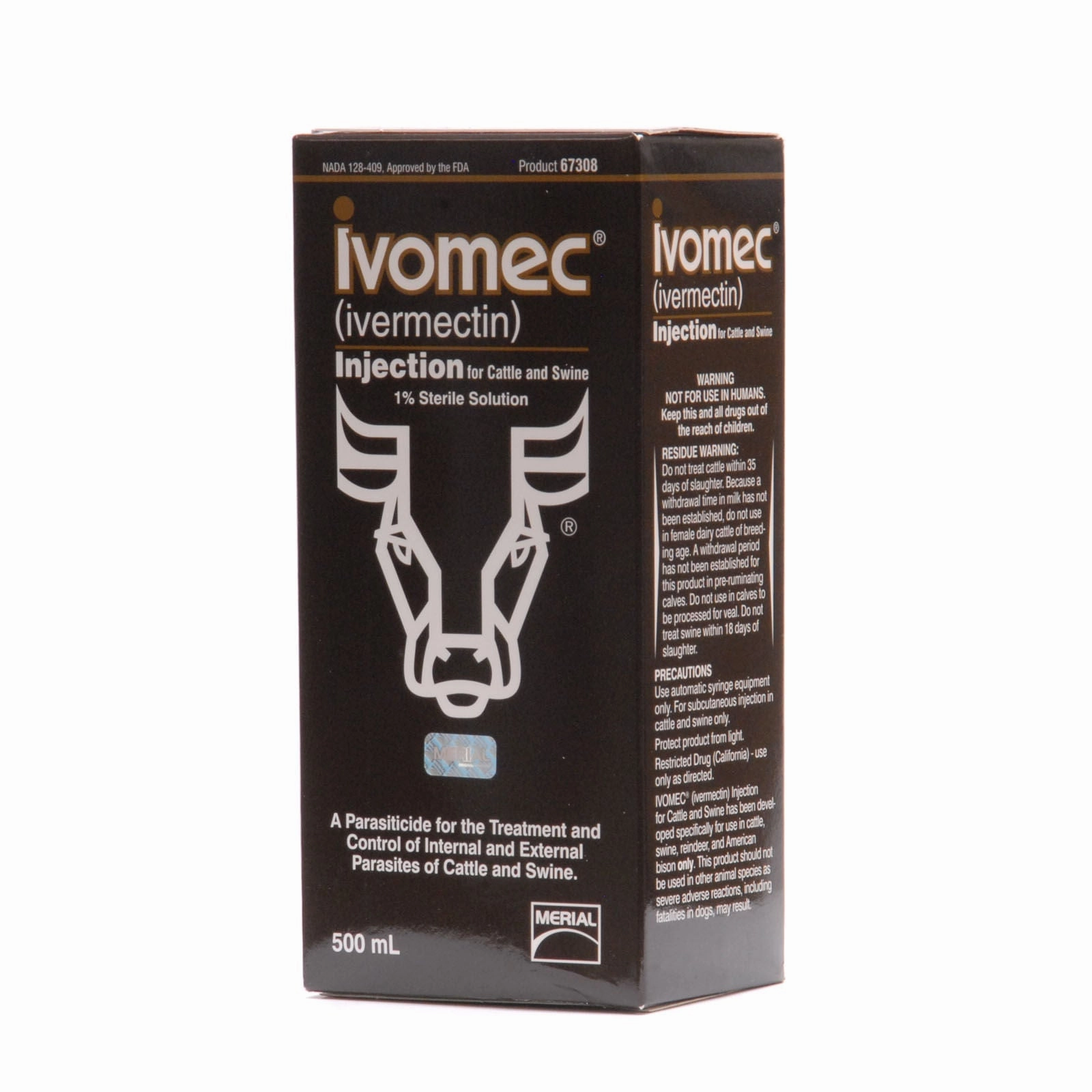 IVOMEC Injection (1%) Wormer for Cattle & Swine