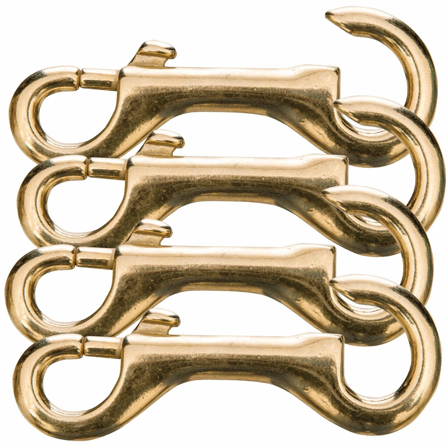 Jeffers 4" Open End Brass Snaps