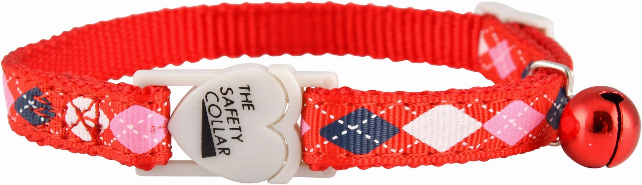 Jeffers Adjustable Breakaway Safety Cat Collar with Bell, 8"-12"