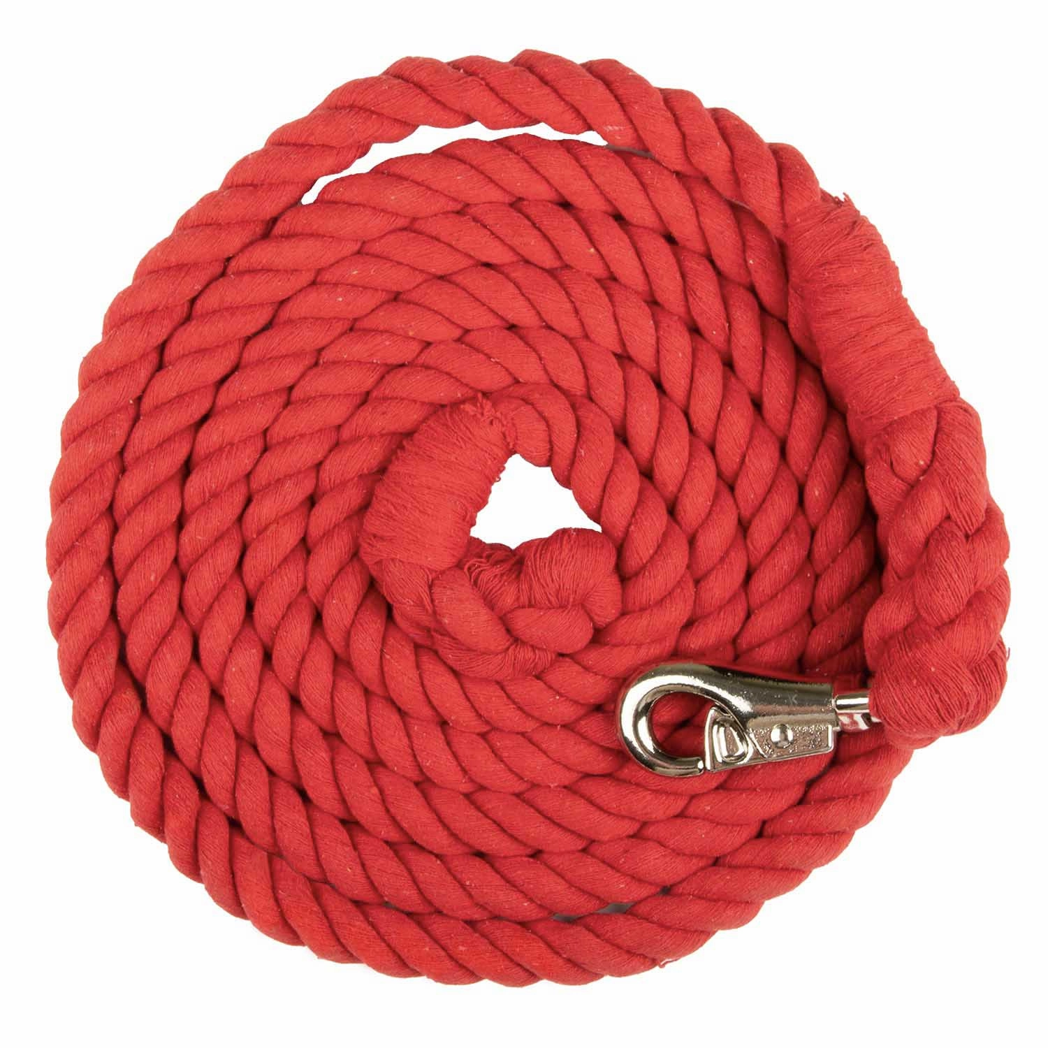 Jeffers Colorful Cotton Horse Lead Ropes with Nickel Bull Snap, 10' L