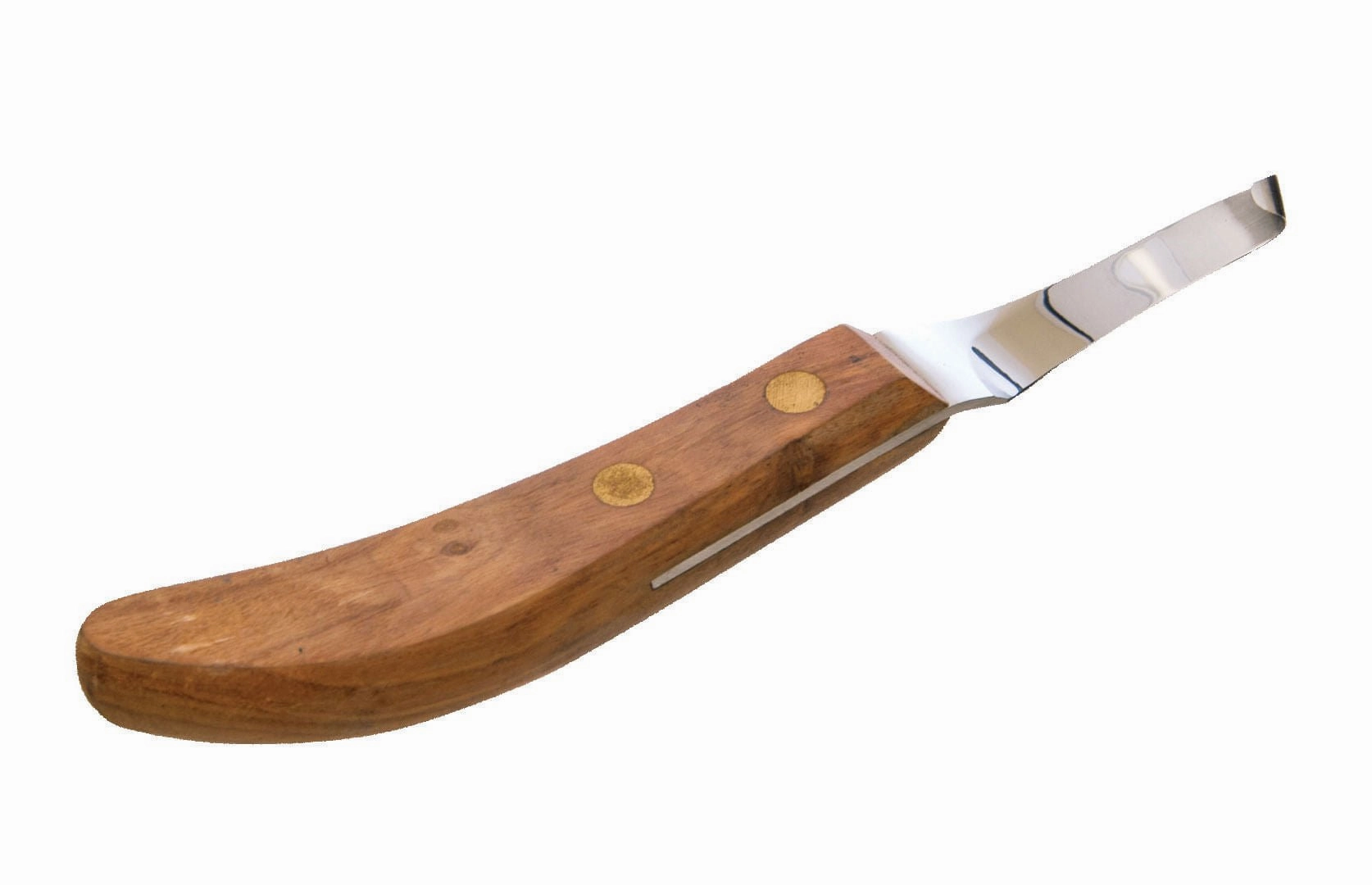 Jeffers Drop Blade Hoof Knife with Walnut Handle, Left or Right Hand Options