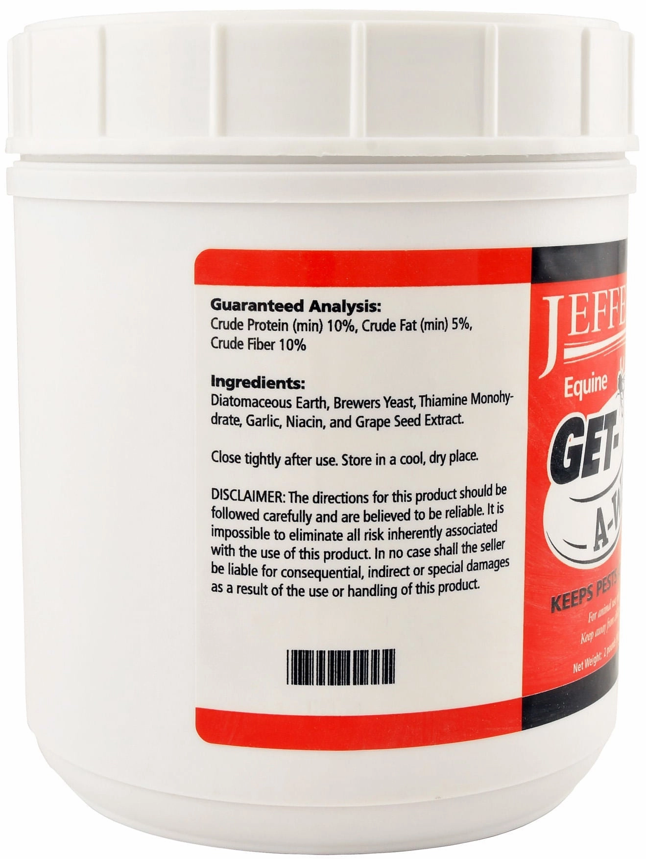 Jeffers Equine Get-A-Way Feed-Thru Biting Insect Deterrent Supplement for Horses