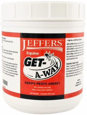 Jeffers Equine Get-A-Way Feed-Thru Biting Insect Deterrent Supplement for Horses