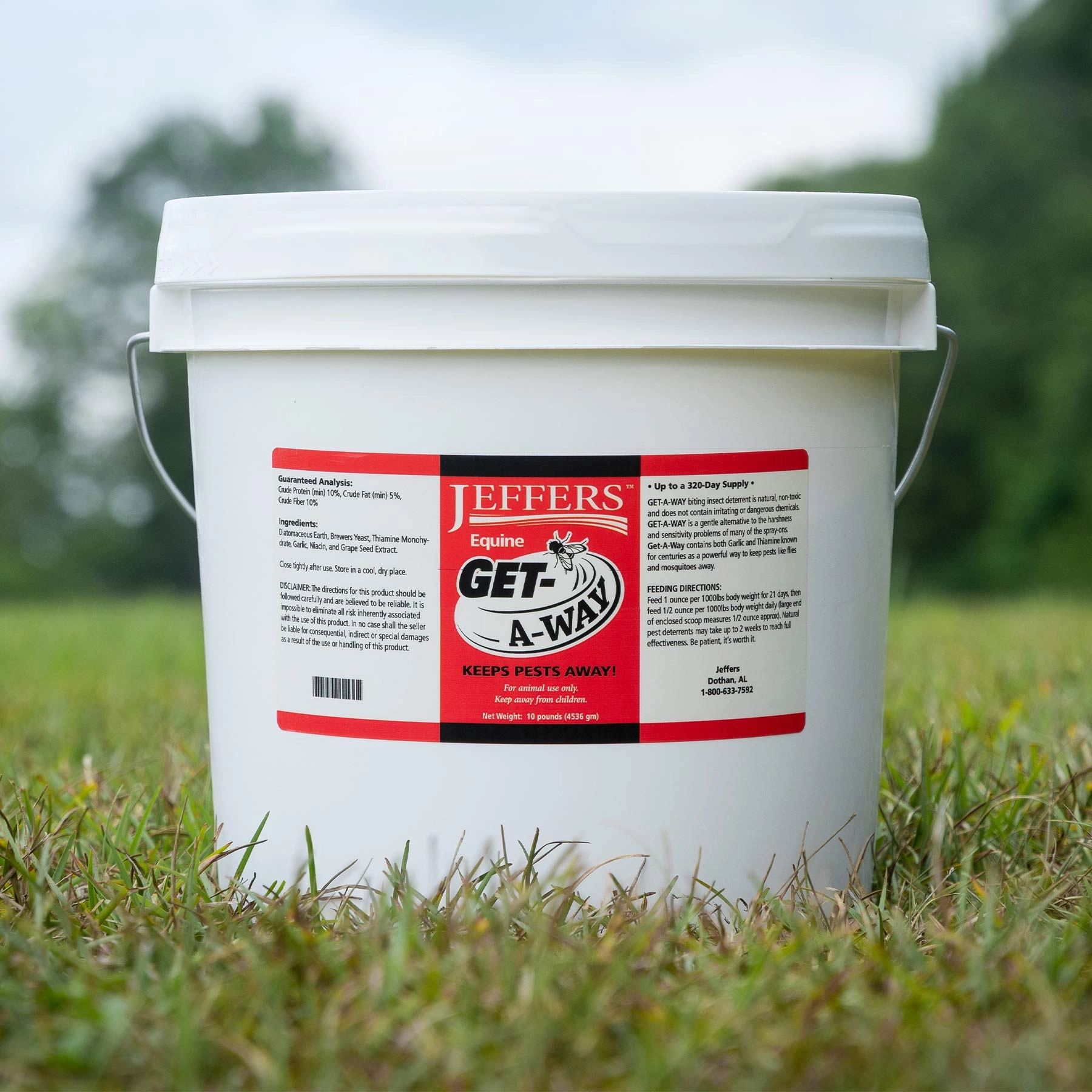 Jeffers Equine Get-A-Way Feed-Thru Biting Insect Deterrent Supplement for Horses