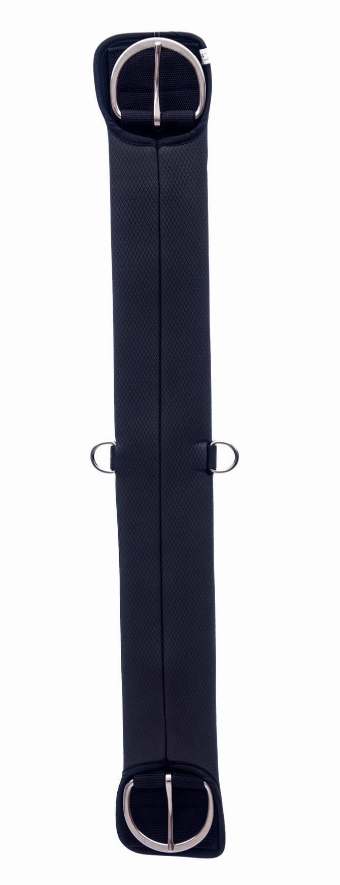 Jeffers Equine Straight Western PVC Cinch with Stainless Steel Hardware, Black