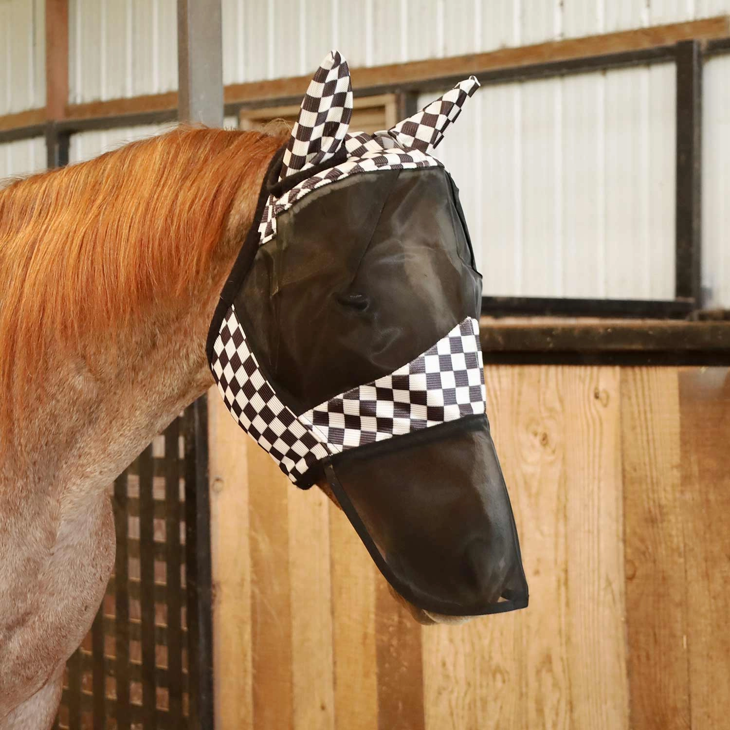 Jeffers Expression Deluxe Mesh Fly Mask with Ears and Nose