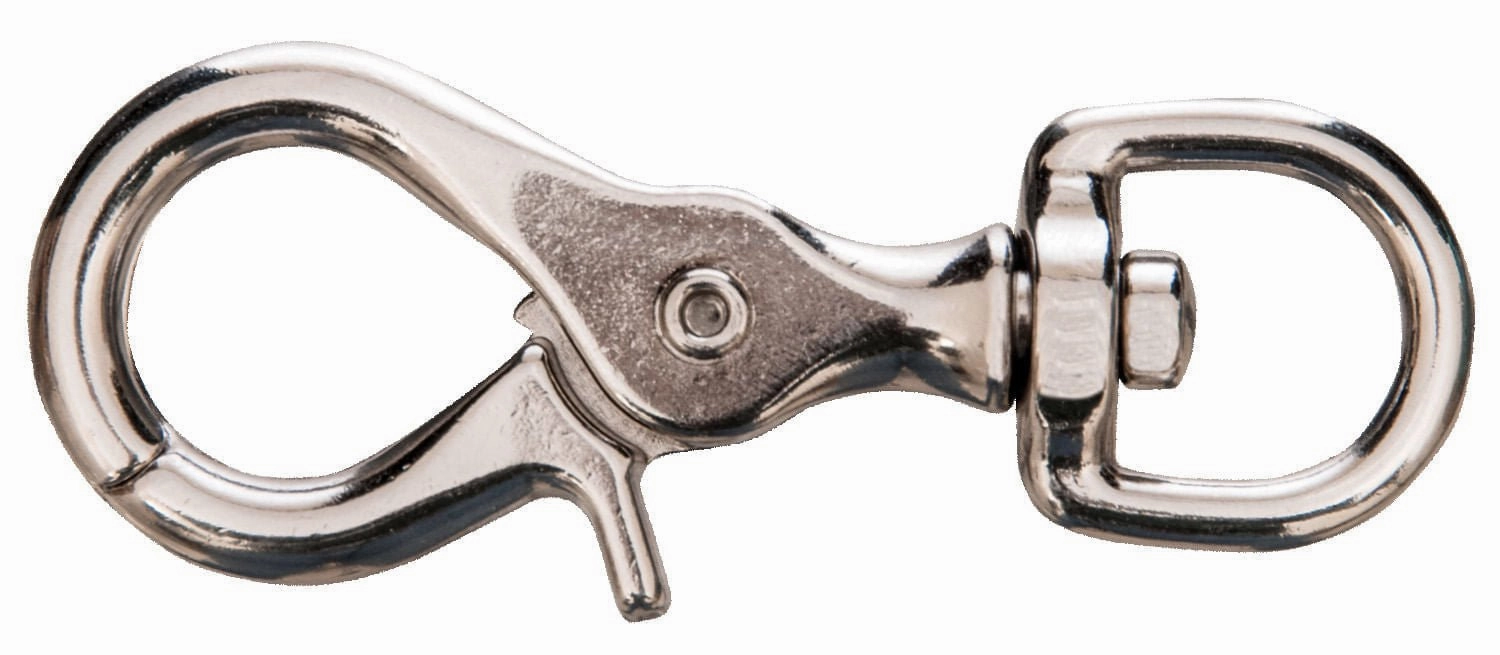 Jeffers Giant Nickel-Plated Scissor Snap, 3-3/4"