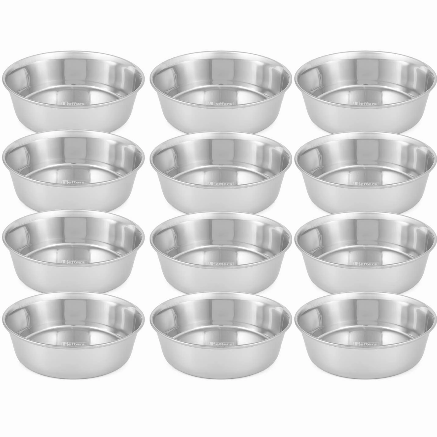 Jeffers Heavy Duty Stainless Steel Food & Water Bowls for Pets