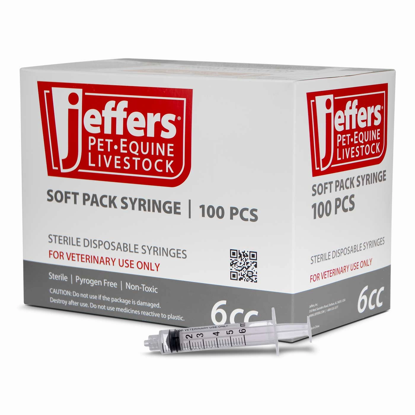 Jeffers Luer Lock Syringes, Boxes