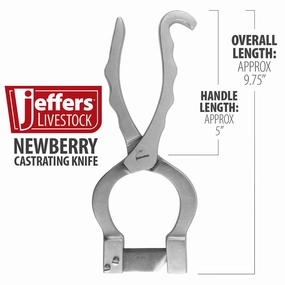 Jeffers Newberry Castrating Knife (& Replacement Blades)