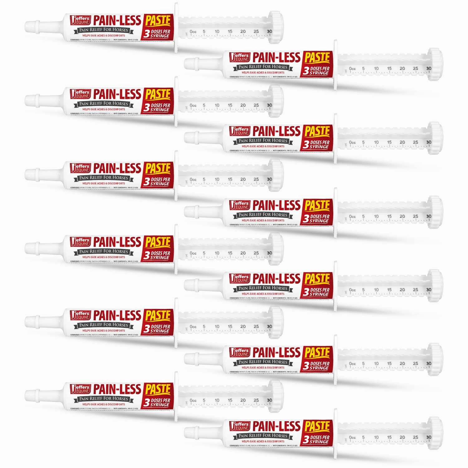 Jeffers Pain-Less Comfort Paste for Horses, 30cc Syringe