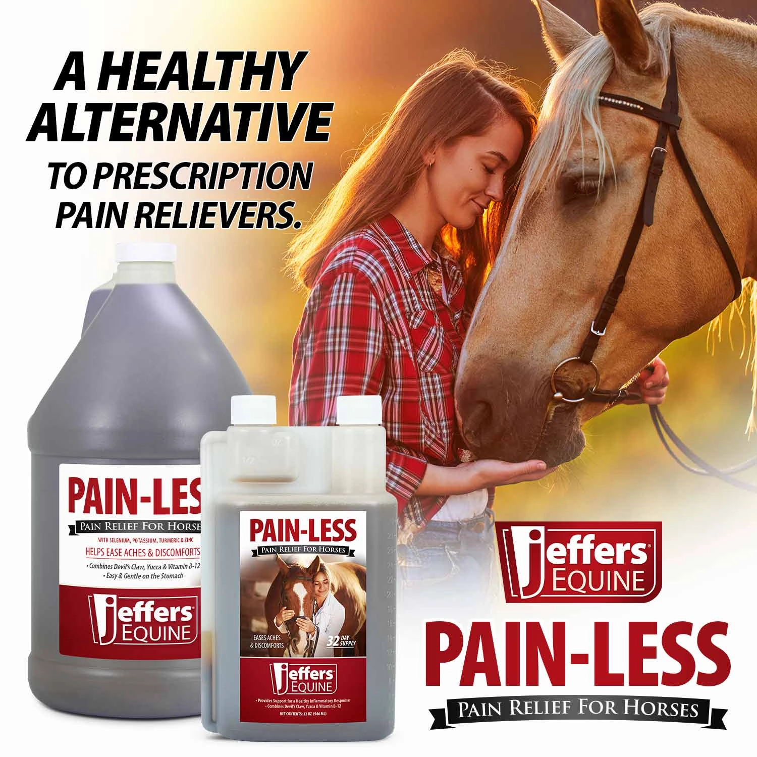 Jeffers Pain-Less Inflammation Supplement for Horses