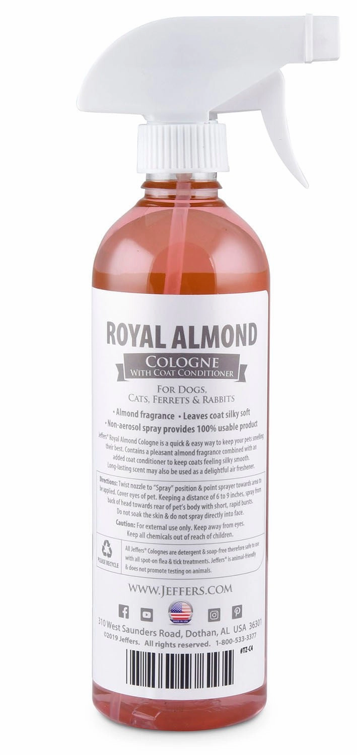 Jeffers Pet Colognes with Coat Conditioner, 16 oz Spray