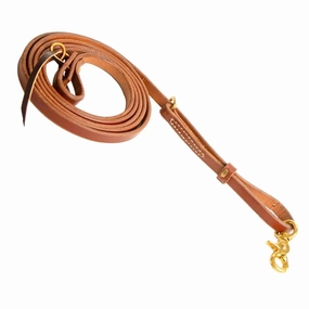 Jeffers Poplar Head Premium Oiled Harness Leather Adjustable Roping Rein