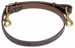 Jeffers Poplar Head Saddlery Oiled Harness Leather Horse Tie Down Strap