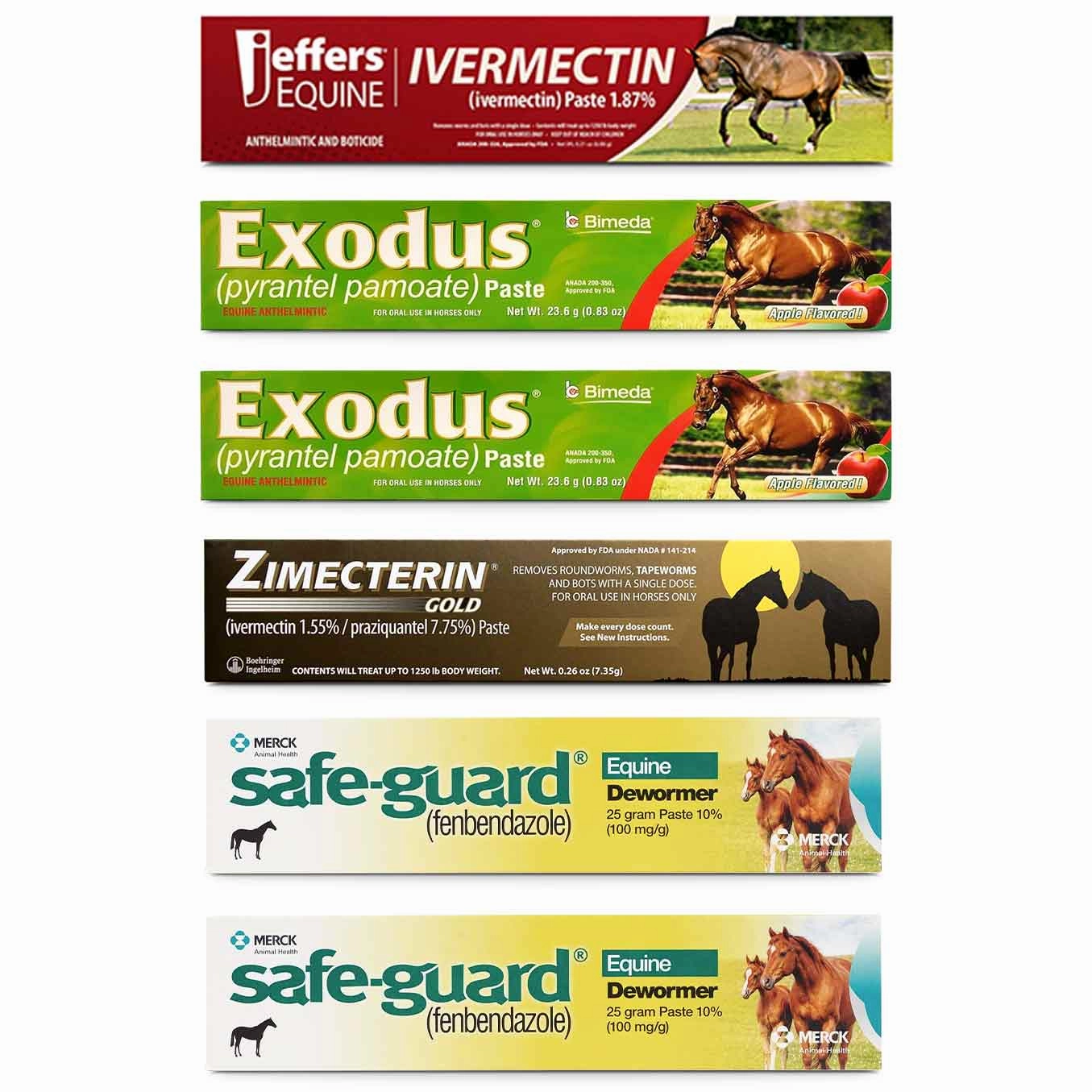 Jeffers Premium Horse Wormer Kit (6 Tubes Included)
