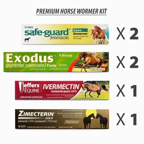 Jeffers Premium Horse Wormer Kit (6 Tubes Included)