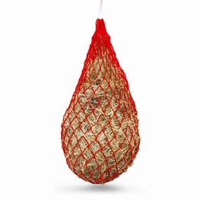 Jeffers Slow Feed 2" x 2" Hay Net for Horses, Red