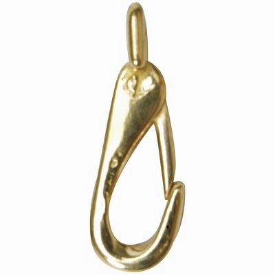 Jeffers Solid Brass Rein Spring Snap with Flat Fixed Eye