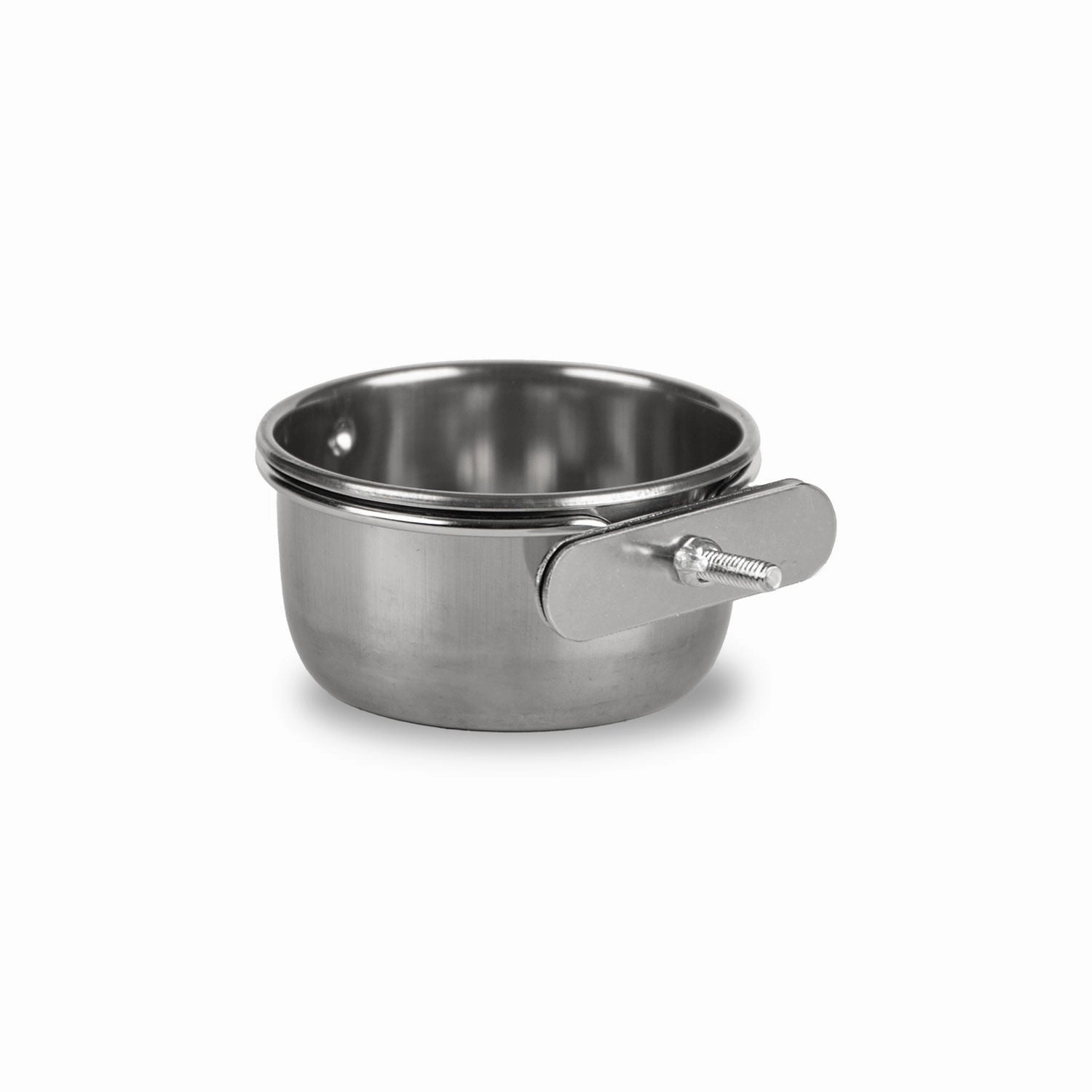 Jeffers Stainless Steel Coop/Kennel Cup with Clamp
