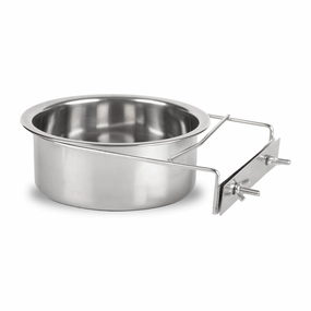 Jeffers Stainless Steel Coop/Kennel Cup with Clamp