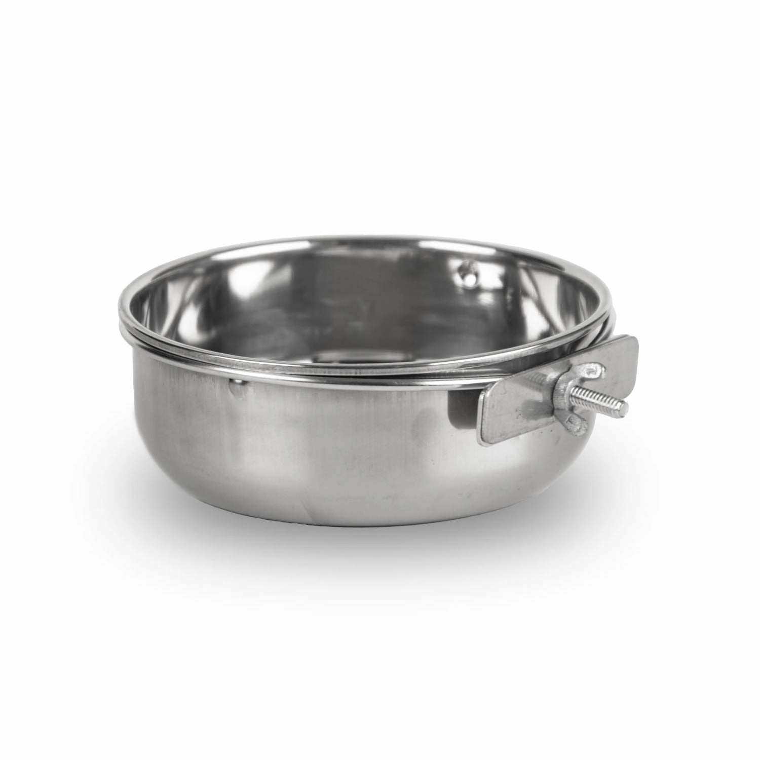 Jeffers Stainless Steel Coop/Kennel Cup with Clamp