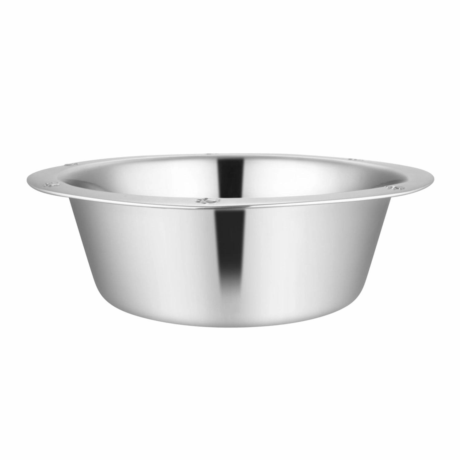 Jeffers Stainless Steel Embossed Wide-Lip Food & Water Pet Bowls