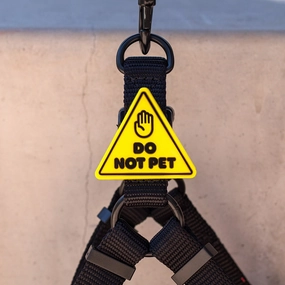 Jiby Dog Crew Silicone Dog Badge Charm - Do Not Pet